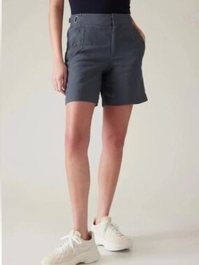 Athleta- Classic High-Waist Women’s Shorts in Slate Gray